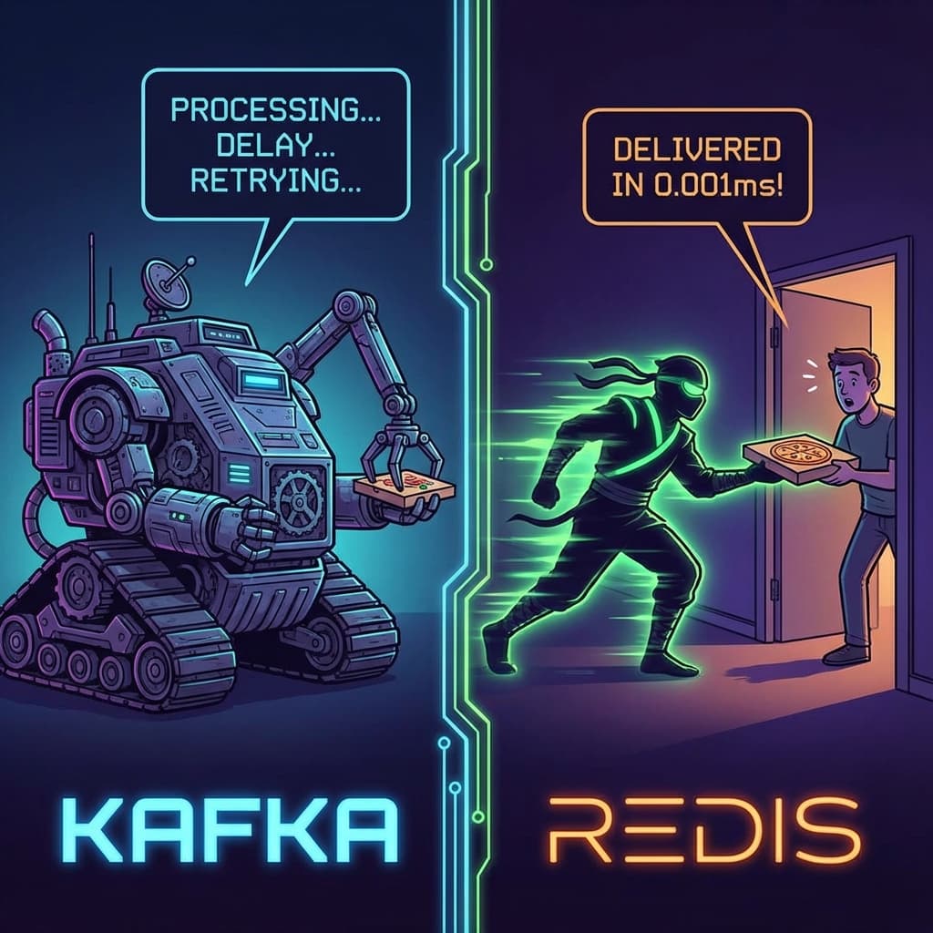 Kafka vs Redis meme